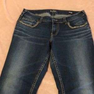 Plus Size Silver Suki Bootcut Jeans. Size 18 x 31 inseam.